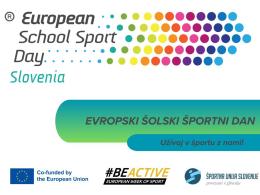 Evropski teden športa in Evropski šolski športni dan